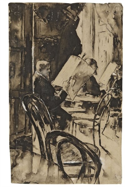 In the Cafe Bauern by Lesser Ury